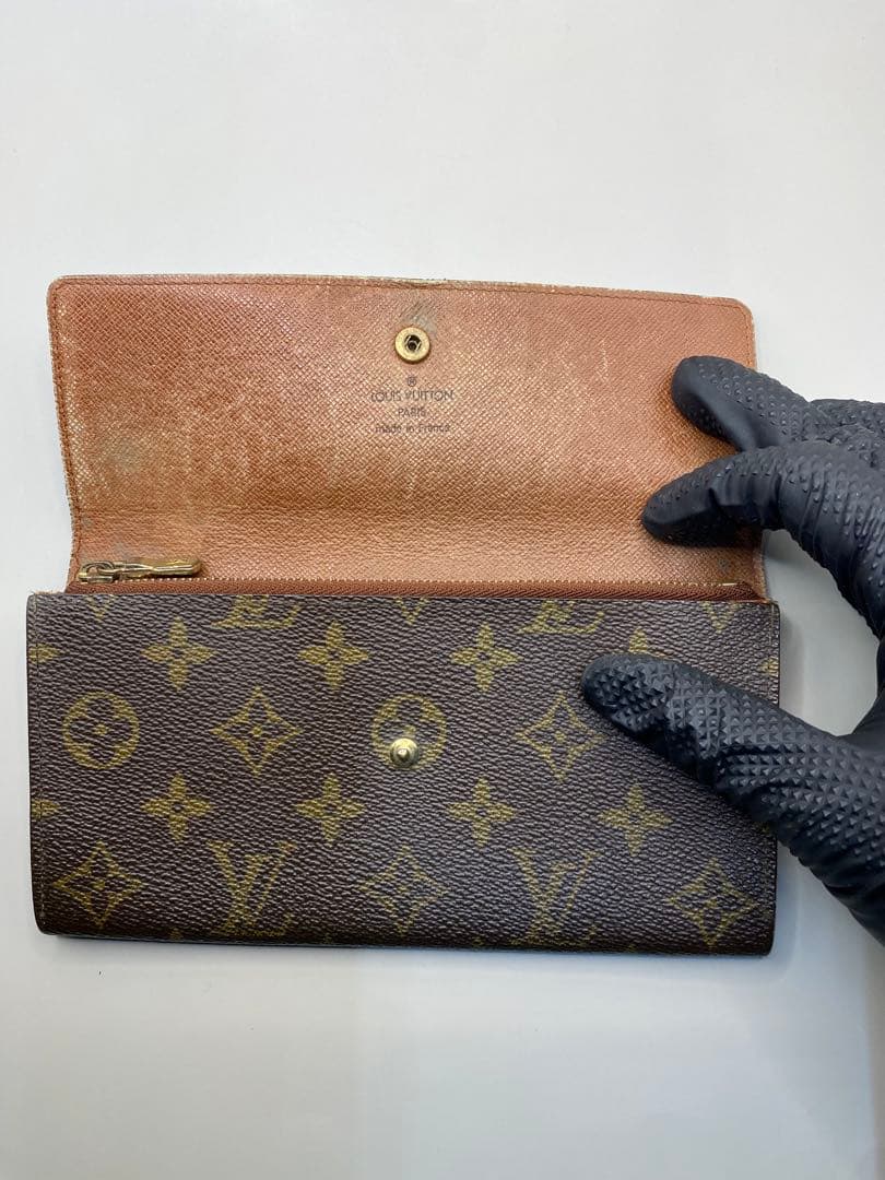 LOUIS VUITTONルイ・ヴィトン 長財布 ダークブラウン モノグラム