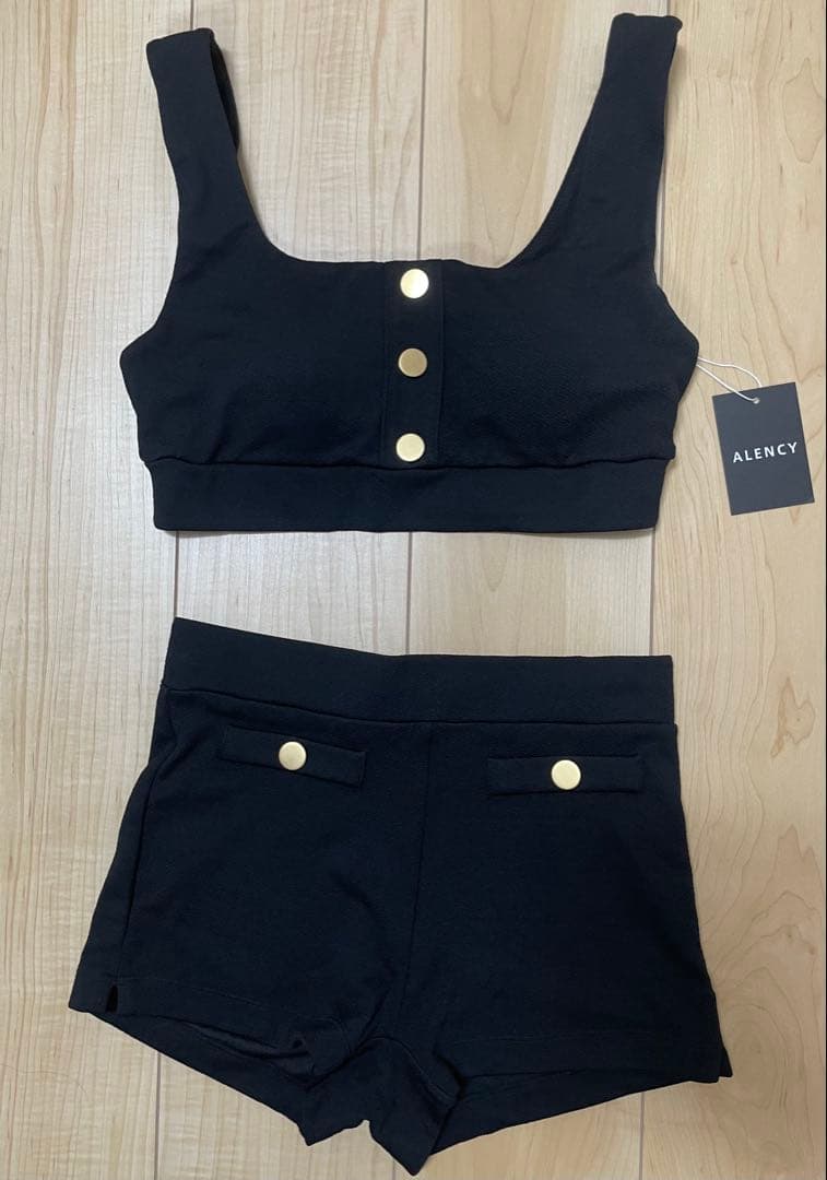 【新品】アレンシー ハイカバーセットアップ ブラック 水着 ビキニ ML