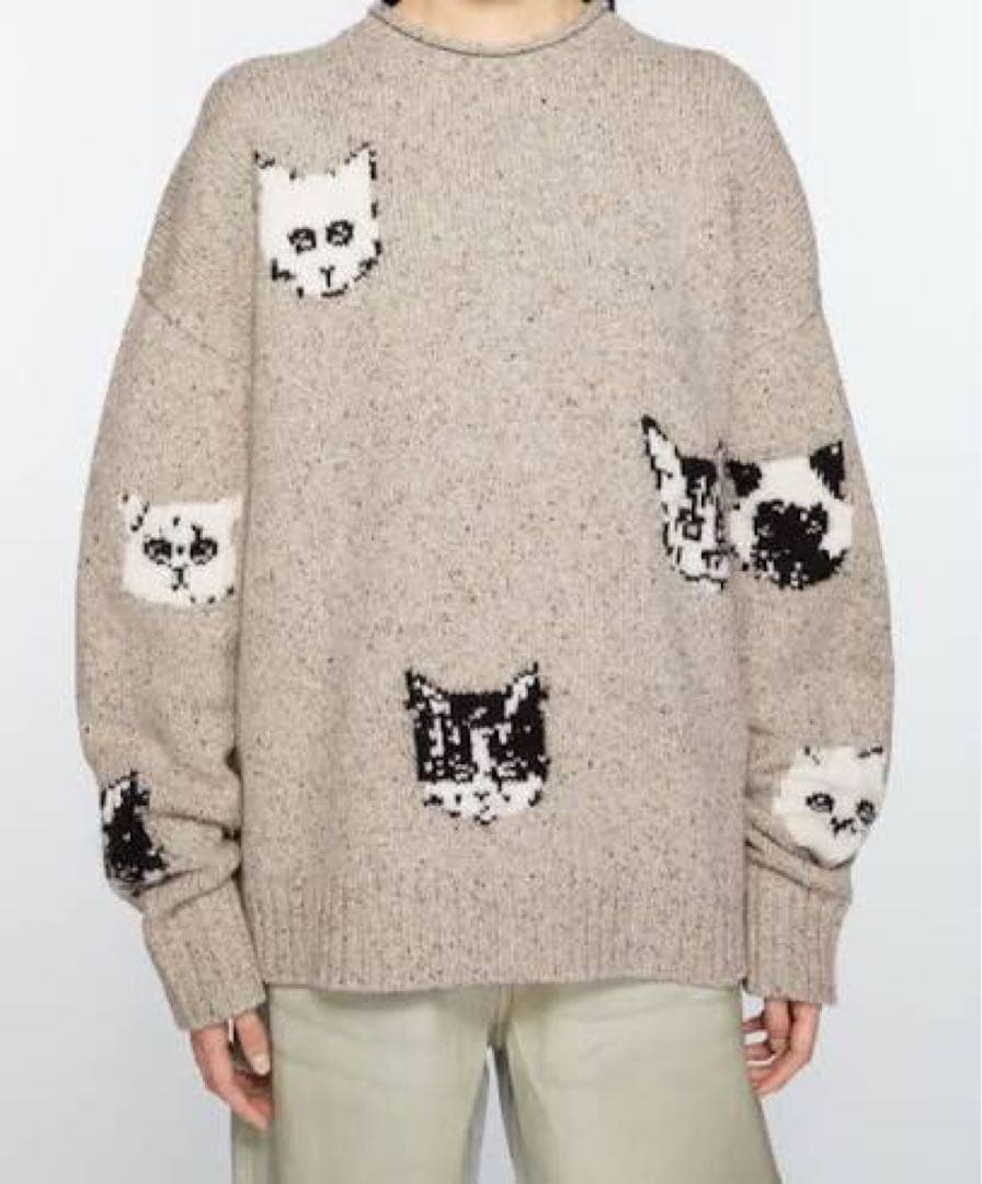 Acne Studios キャットジャガードニット