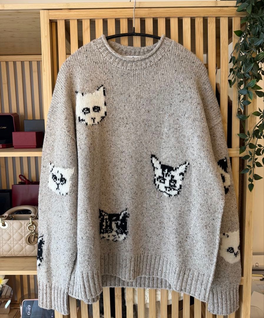 Acne Studios キャットジャガードニット