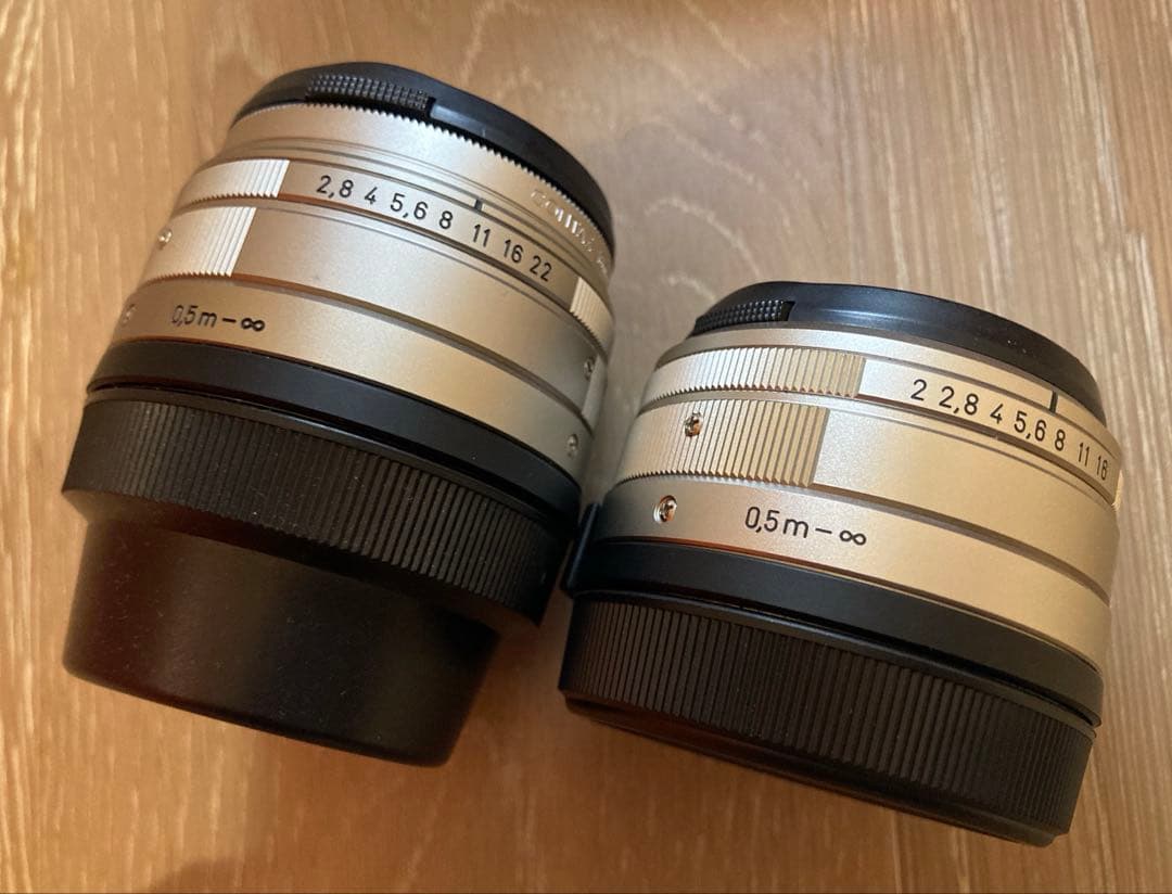 2点セットcontax planar 35mm f2 biogon 2.8/28