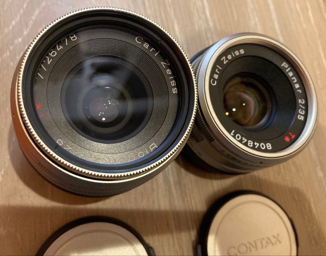 2点セットcontax planar 35mm f2 biogon 2.8/28