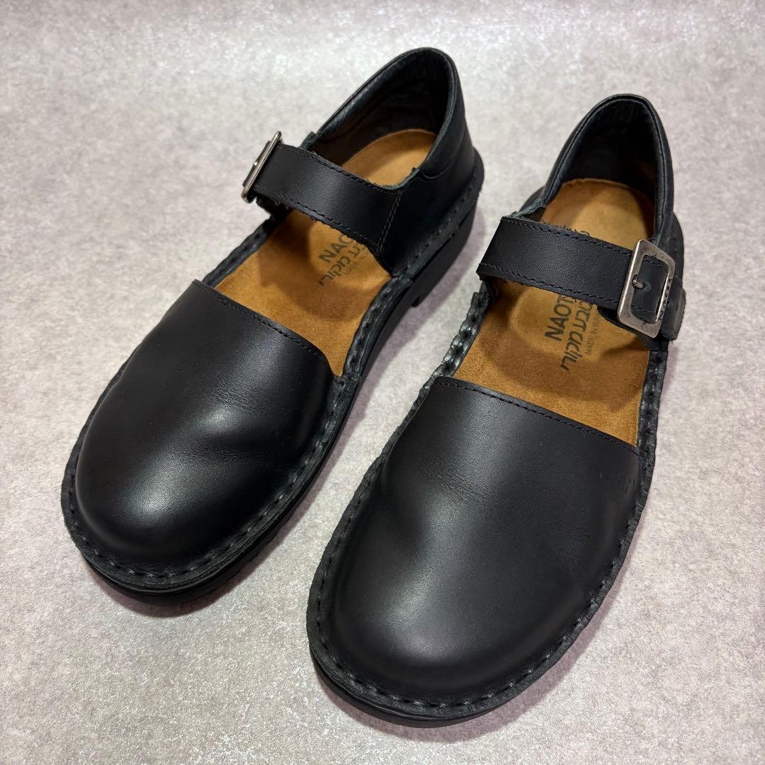 NAOT ORGA ナオト オルガ レザー ストラップ シューズ ブラック 38
