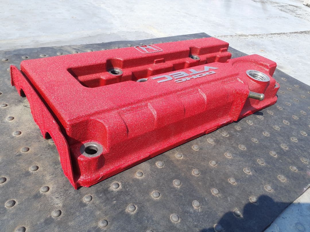 B16A B16B B18C ヘッドカバー 結晶塗装 カムプーリーカバーカット