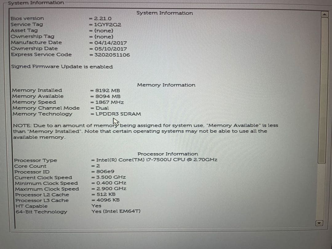 【ジャンク品】DELL XPS 13 i7 8GB