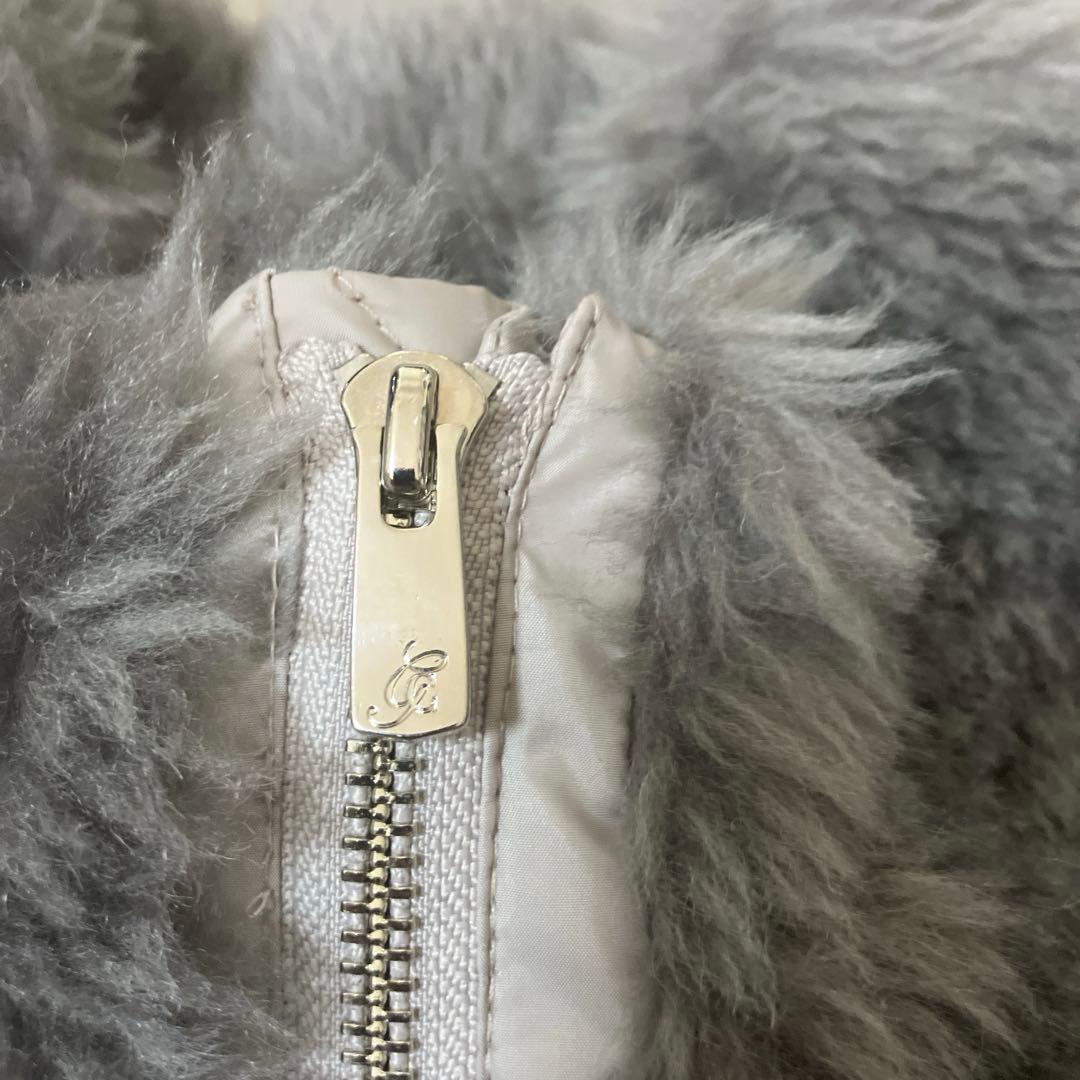 《美品》グレースコンチネンタル　ウールボアジレ　グレー　ベスト