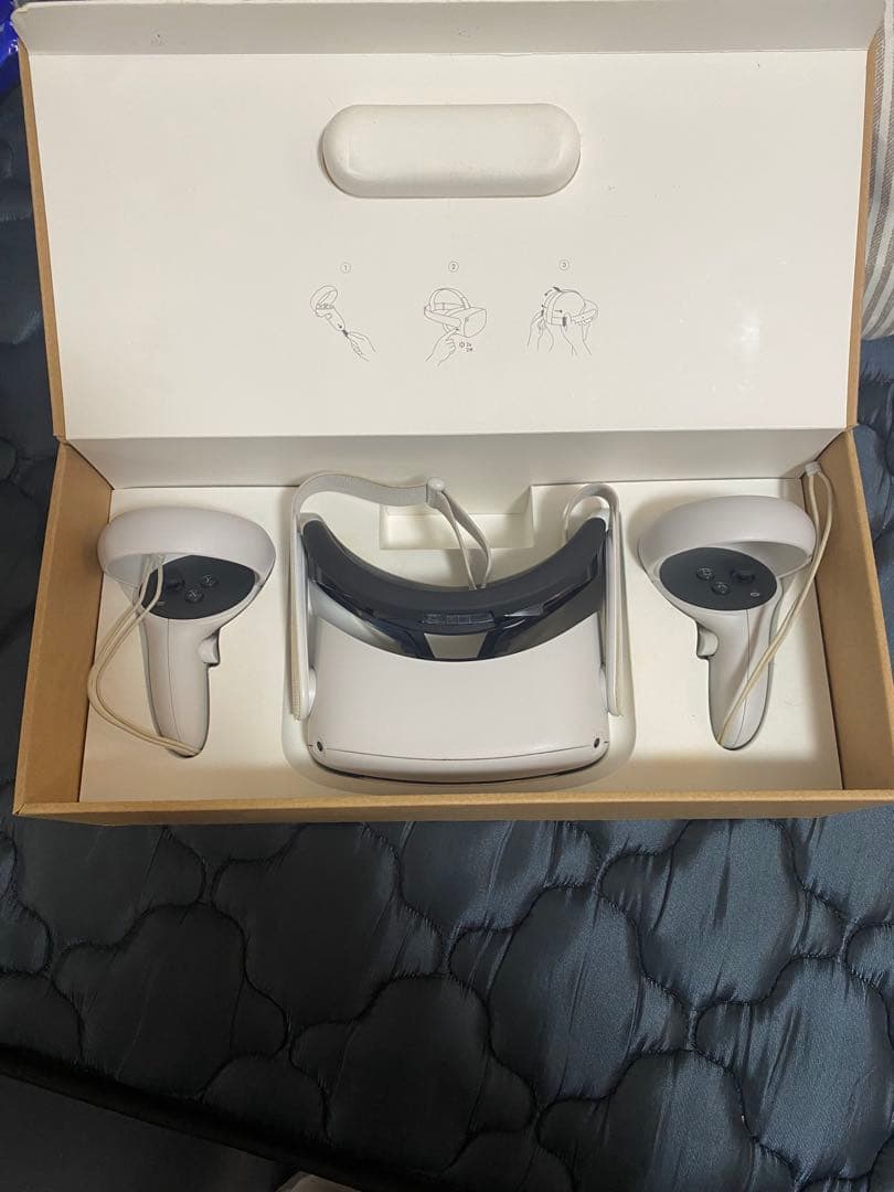 キ*ク様 【ほぼ未使用】メタクエスト2 VRヘッドセットとコントローラーセット1