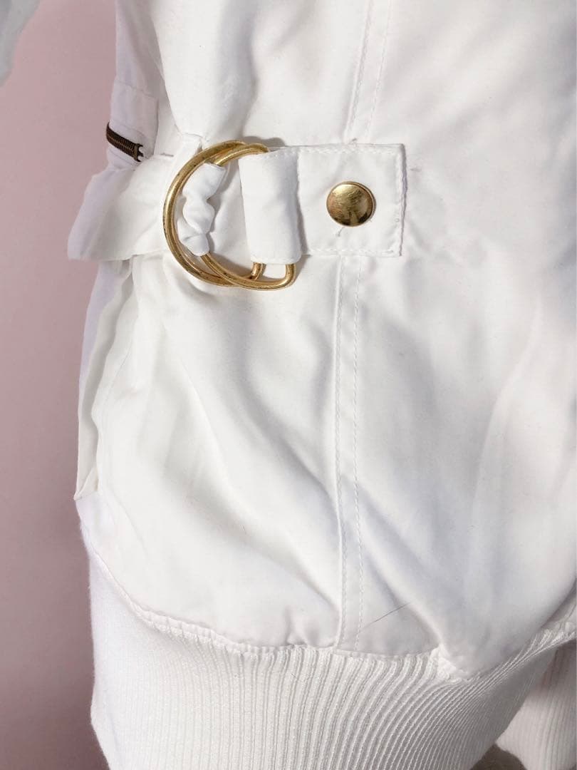 ファー モッズコート ホワイト Y2K 平成ギャル フェアリーグランジ 希少