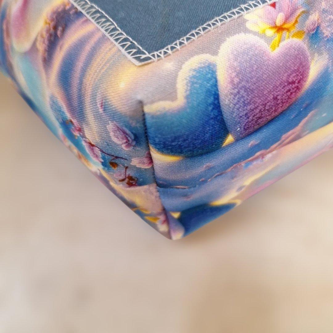 激レア柴犬パネル生地　ハンドメイド　ミニバック　フラットポーチ