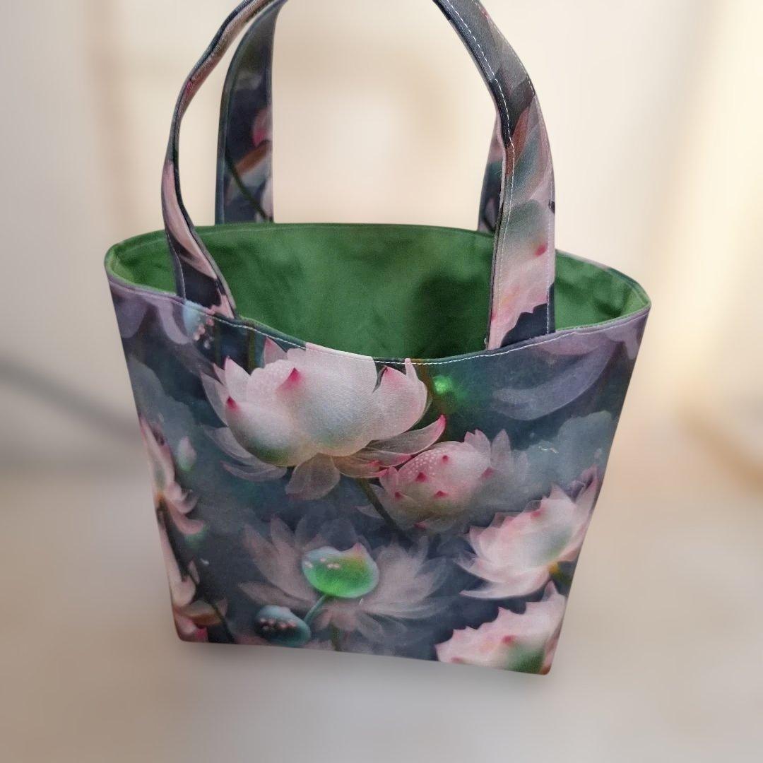 激レア柴犬パネル生地　ハンドメイド　ミニバック　フラットポーチ