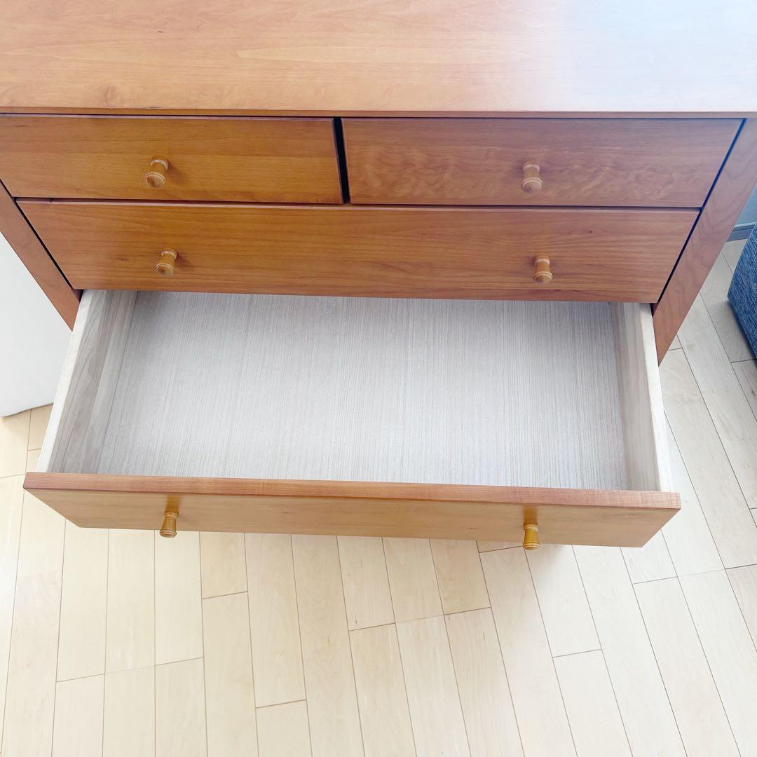 LEGNATEC レグナテック　ハイチェスト6段＋隠し棚　北欧ミッドセンチュリー