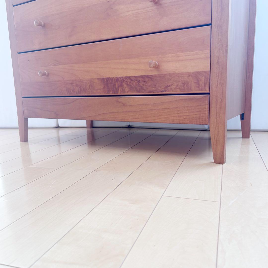 LEGNATEC レグナテック　ハイチェスト6段＋隠し棚　北欧ミッドセンチュリー