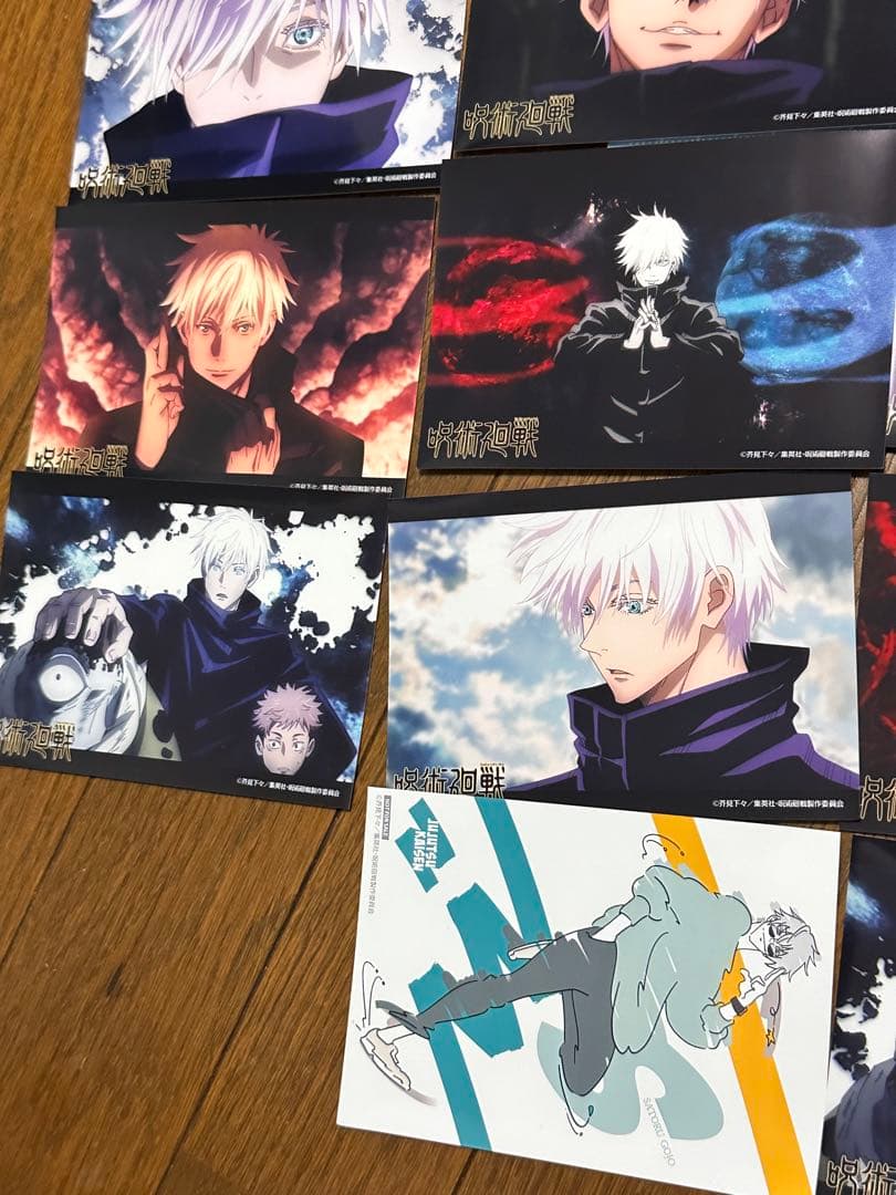 呪術廻戦　アニメ一期　ブロマイド　コンビニ　五条悟　セット