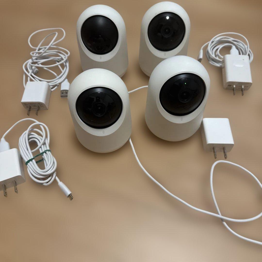 防犯カメラ 4個セット ホワイト
