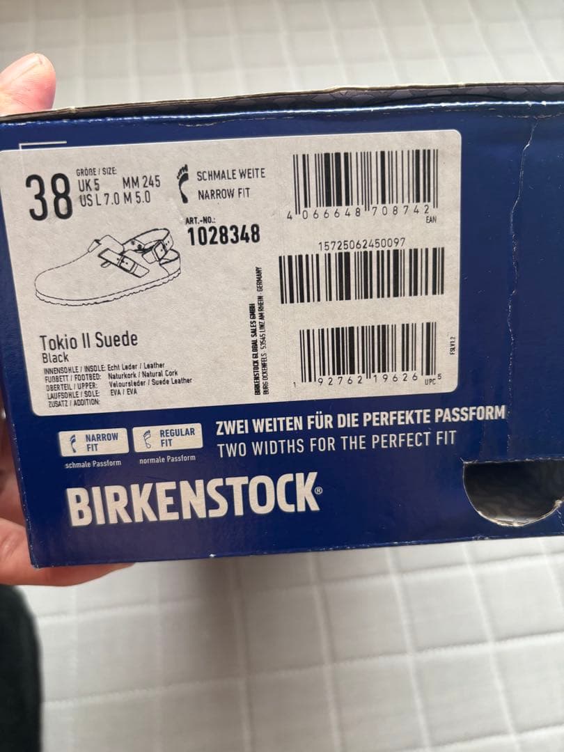 ビルケンシュトック　tokio スエード　38