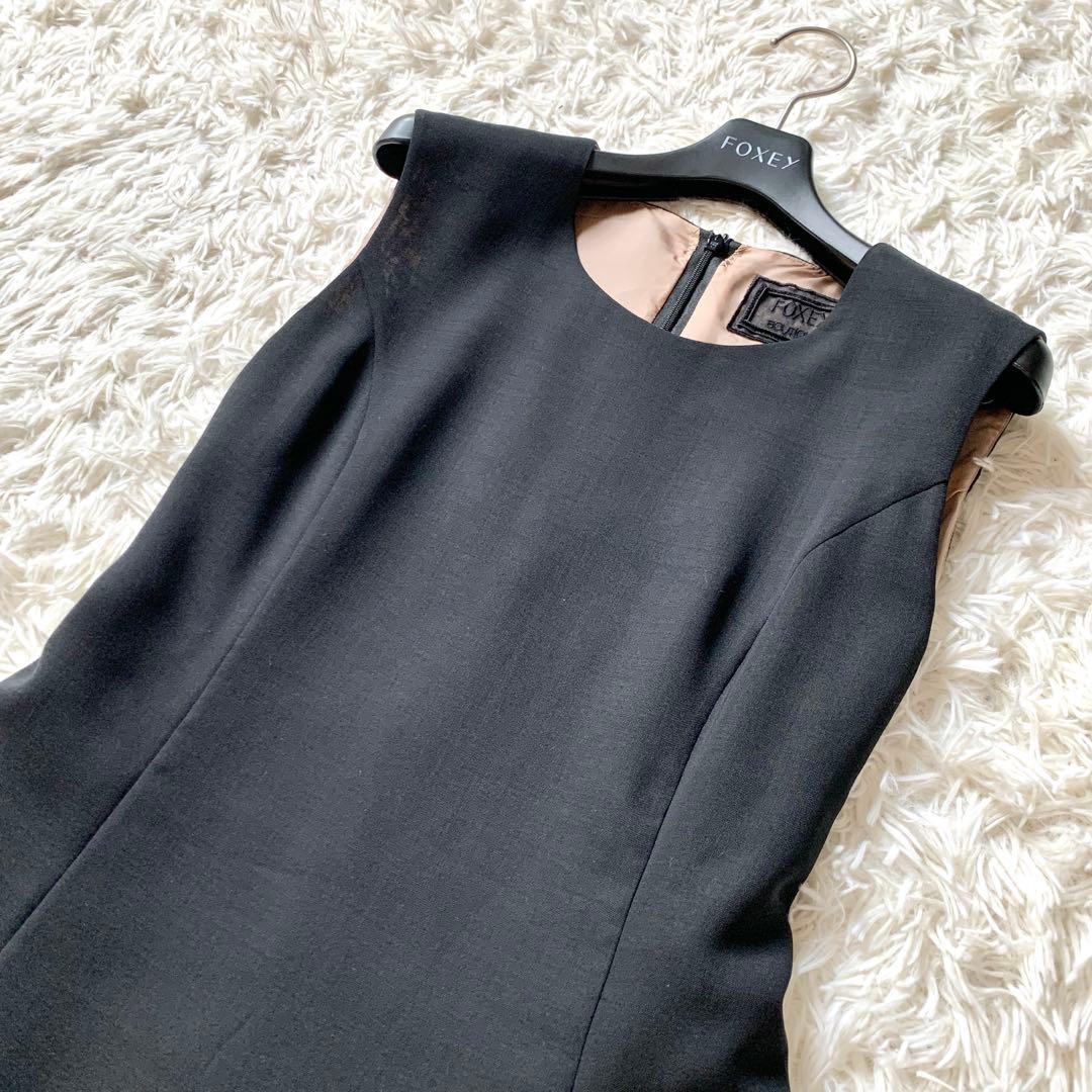 極美品✨高級 定価20万 フォクシー レース チュール ワンピース サマーウール