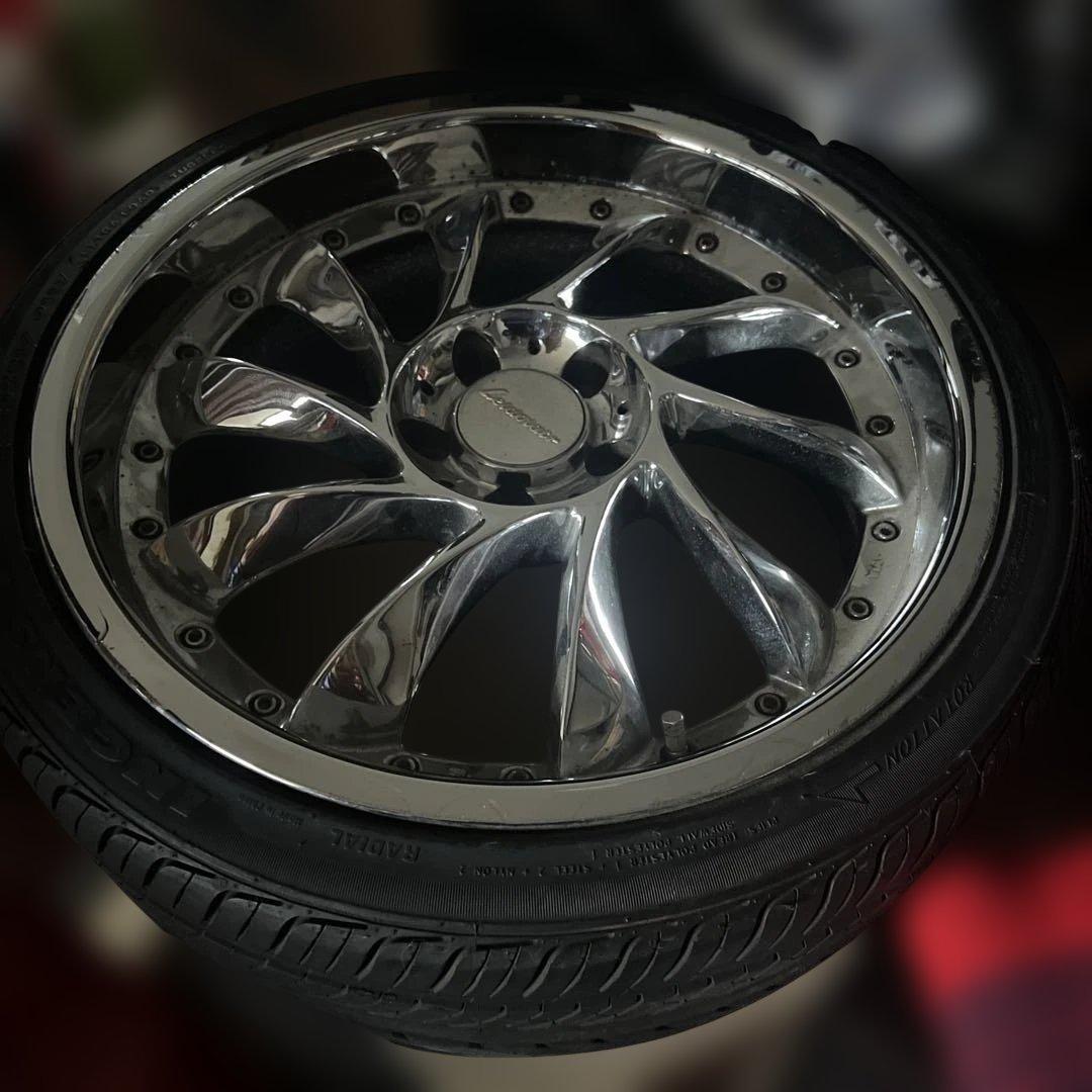 19インチ クローム仕上げ ホイールセット