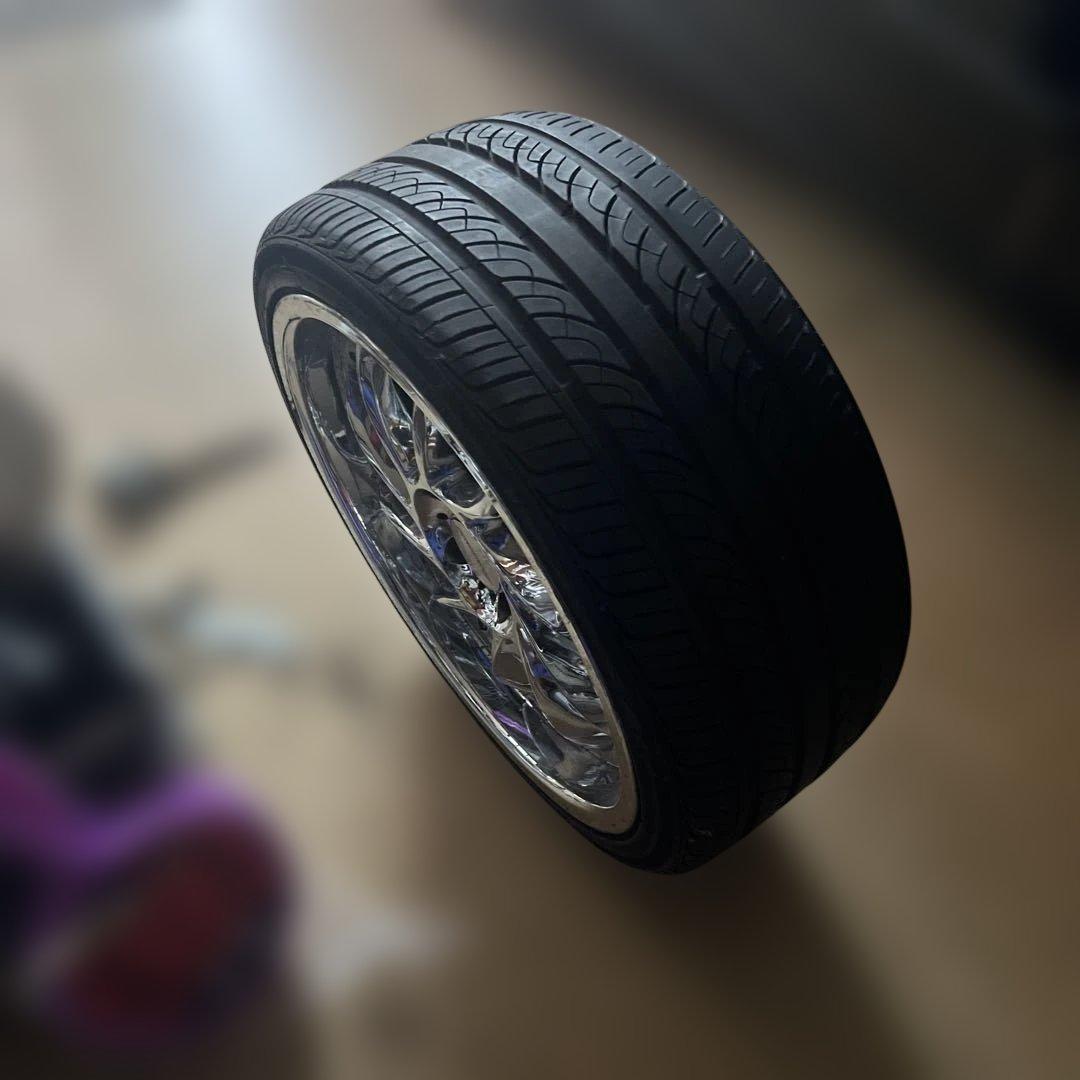 19インチ クローム仕上げ ホイールセット