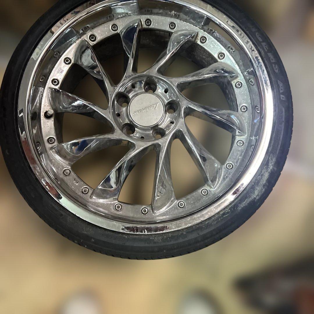 19インチ クローム仕上げ ホイールセット