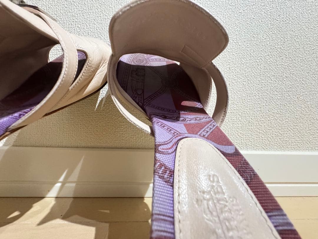 【HERMES】サンダル キャンディ25cm (38)ケリー金具　箱・付属あり