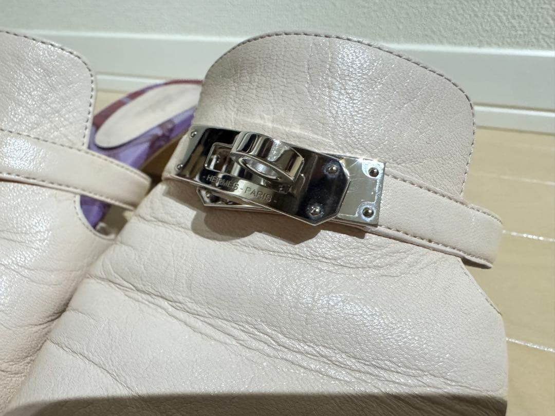 【HERMES】サンダル キャンディ25cm (38)ケリー金具　箱・付属あり