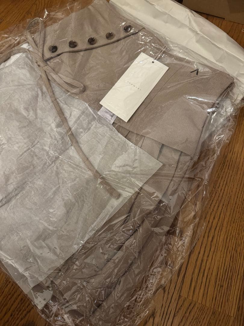 確実正規品 Jade highwaist mini skirt BEIGE