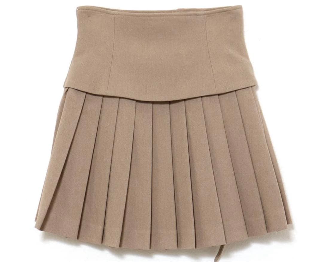 確実正規品 Jade highwaist mini skirt BEIGE