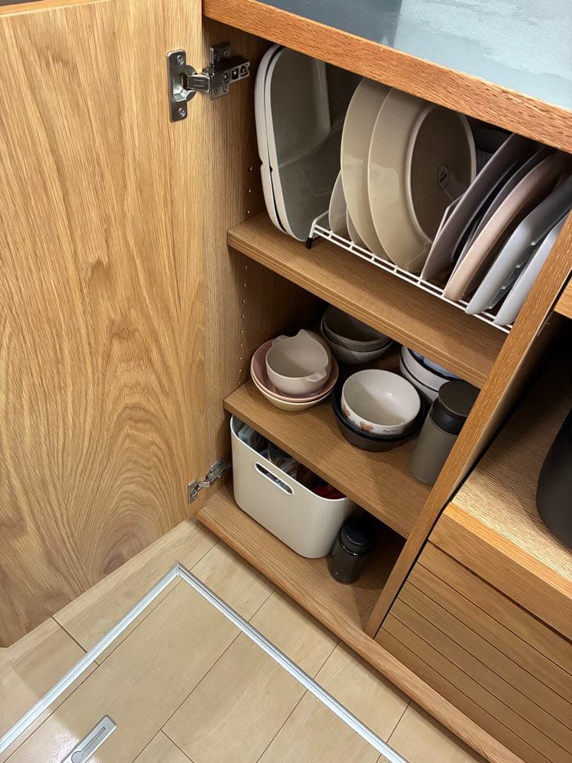 unico SOLK キッチンカウンター 食器棚　W1200