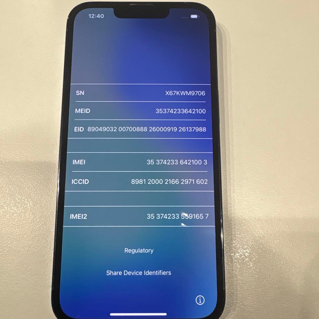 Apple iPhone13 pro 128GB シエラブルー