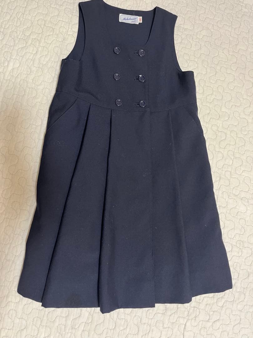 美品 ミキハウス　フォーマル　お受験　110 アンサンブル　ウール