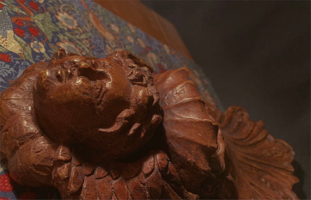 アンティーク　フランス　19世紀初期　ケルビム　ベニティエ　教会装飾