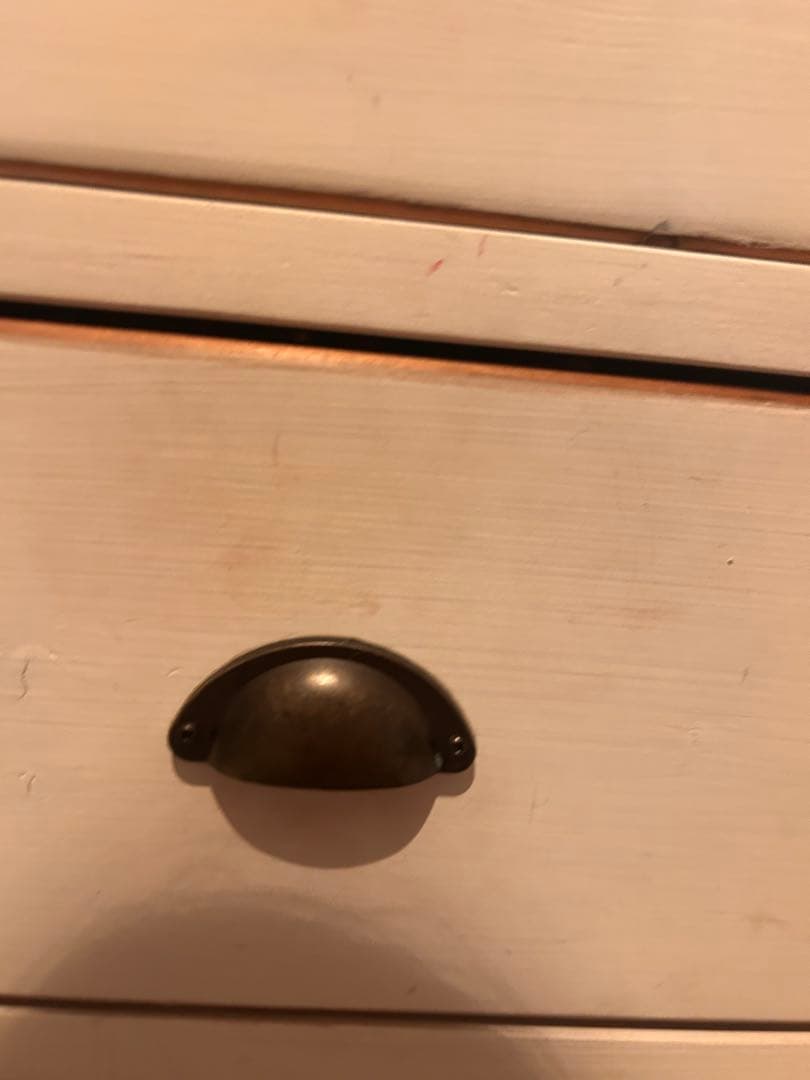 値下【アンティーク】ウッドチェスト（ホワイト）収納バツグン！組み立て不用★手作り