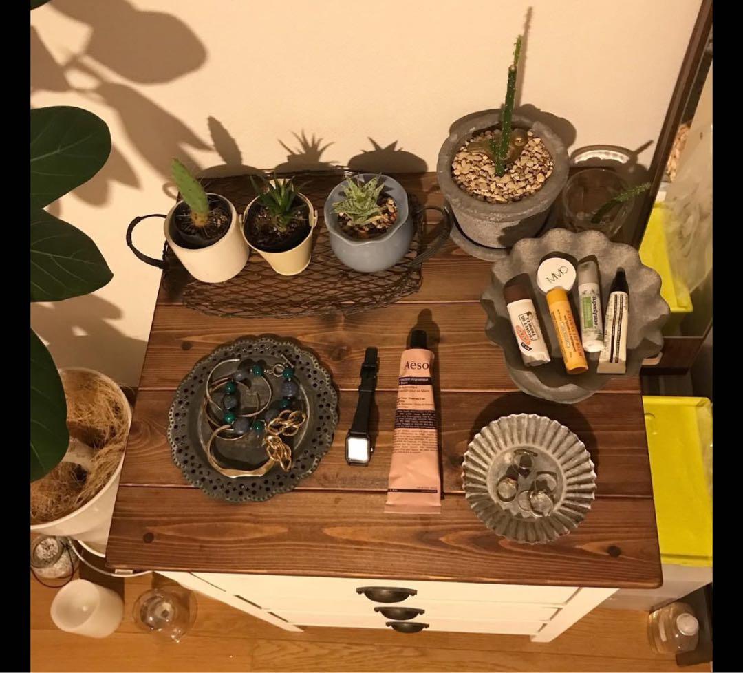 値下【アンティーク】ウッドチェスト（ホワイト）収納バツグン！組み立て不用★手作り