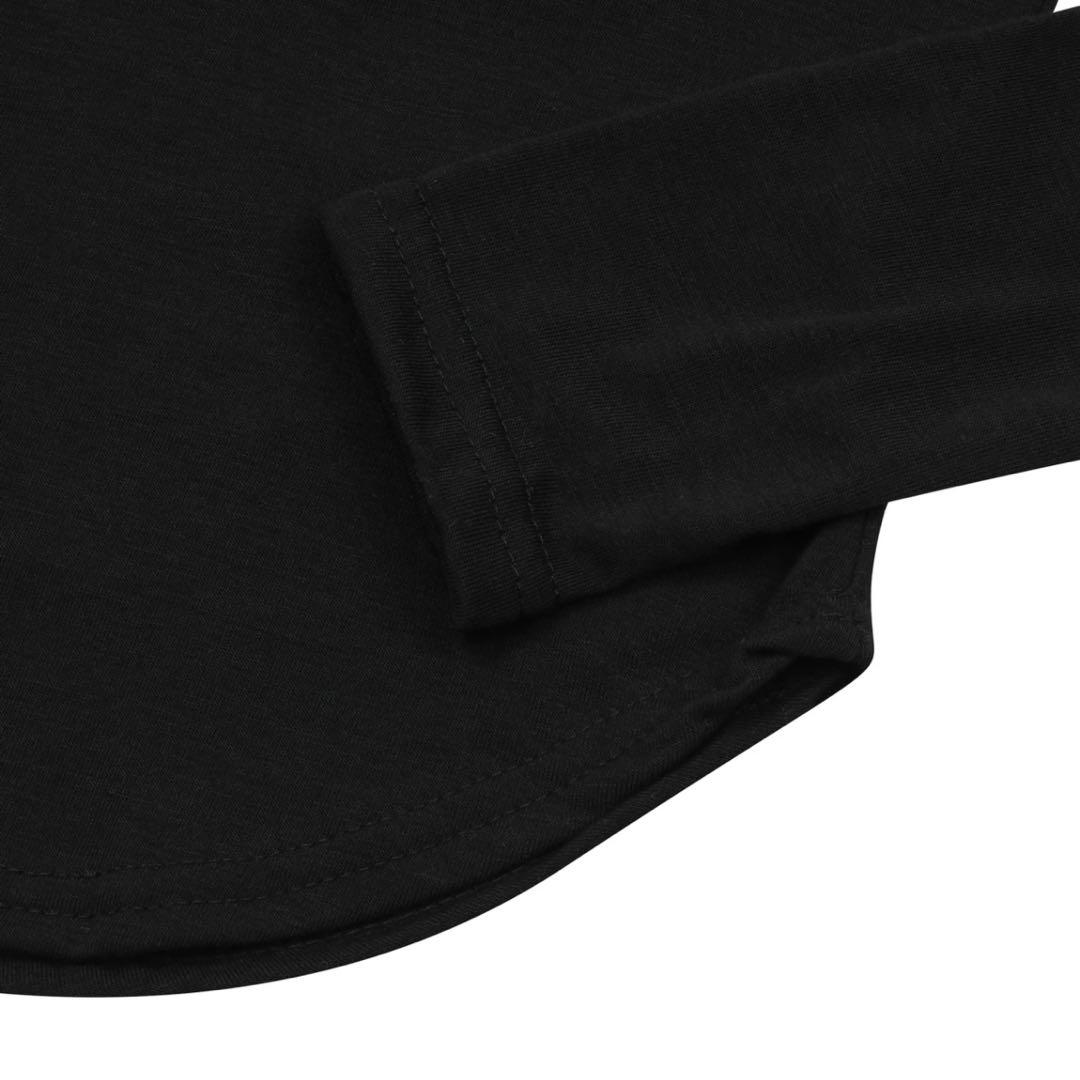 mucent ムセント シエラヒョピハートUネックローリング長袖Tシャツ