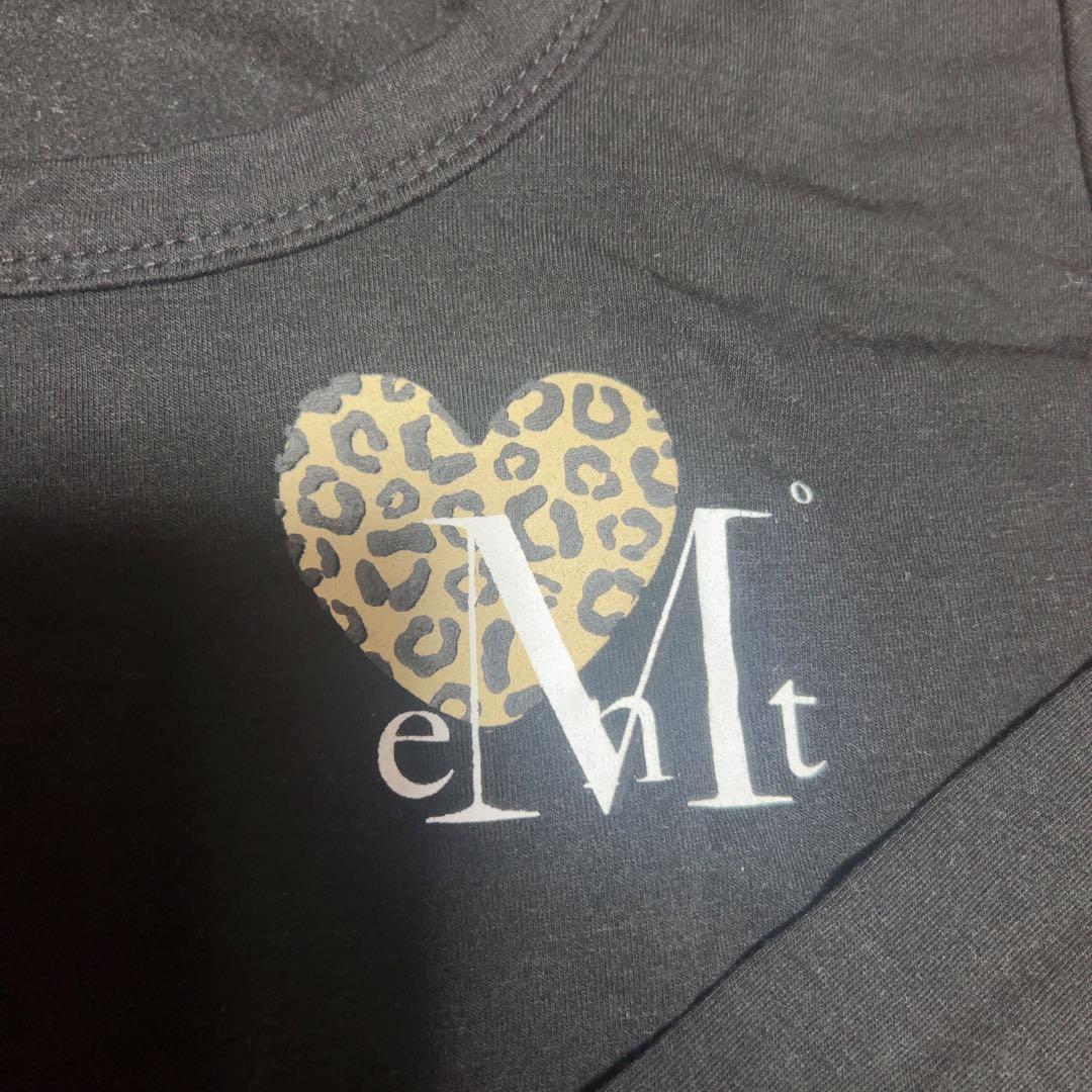 mucent ムセント シエラヒョピハートUネックローリング長袖Tシャツ