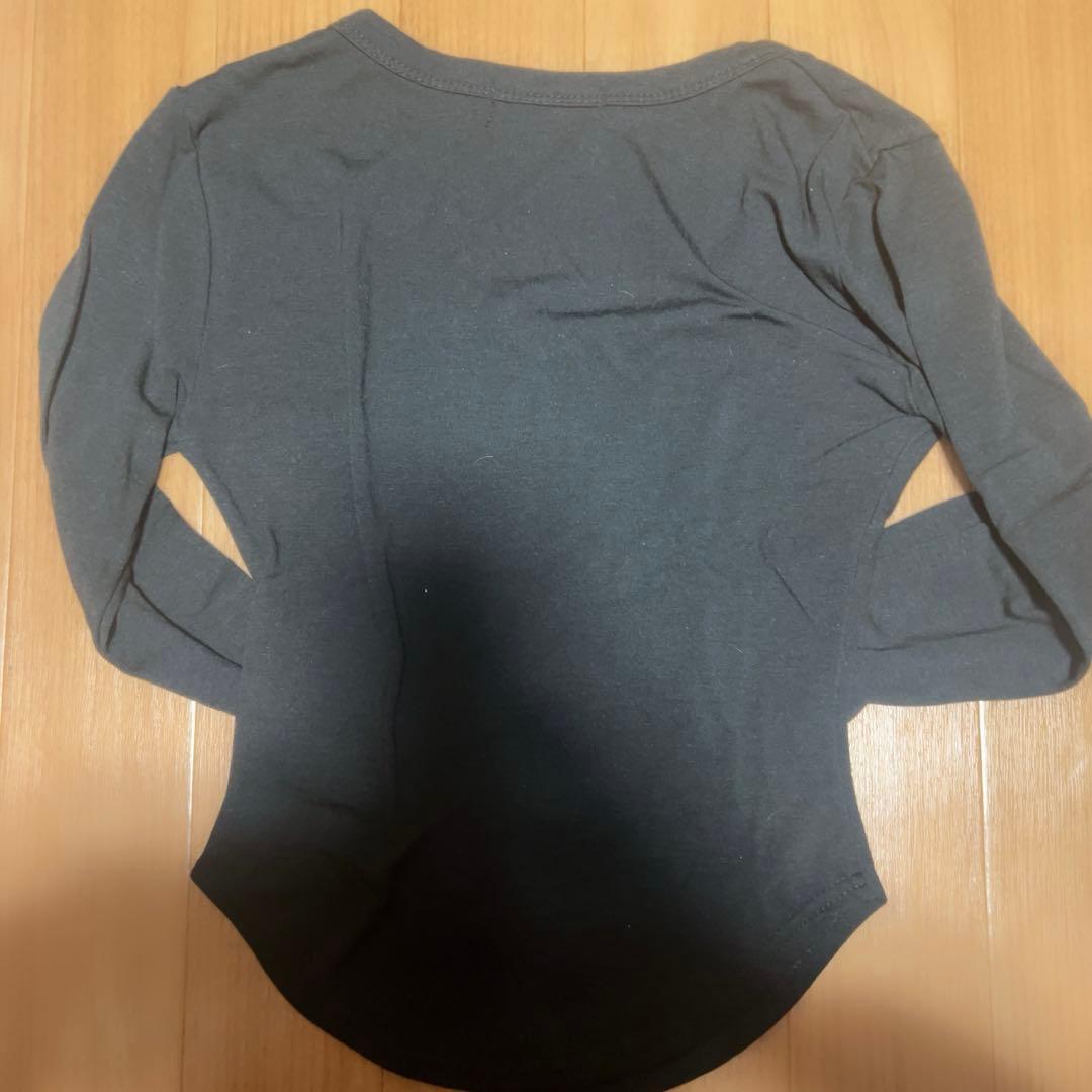 mucent ムセント シエラヒョピハートUネックローリング長袖Tシャツ