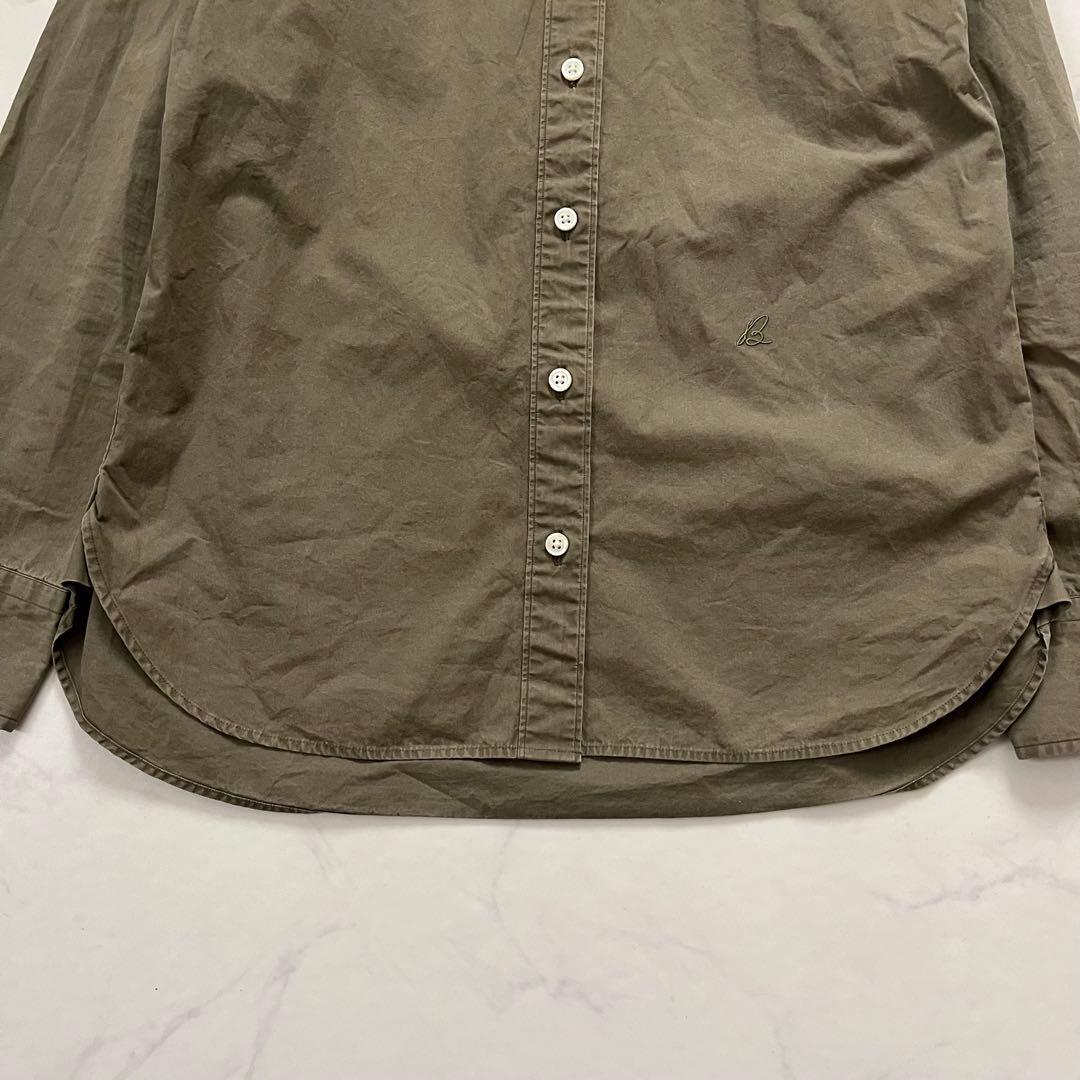 希少　02サイズ　マディソンブルー　マダムシャツウォッシュアウト　カーキ　B刺繍