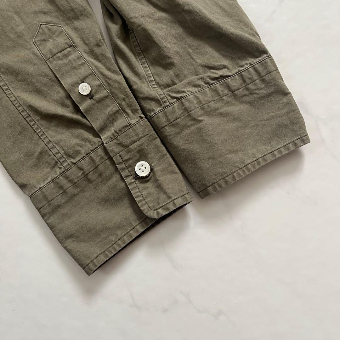 希少　02サイズ　マディソンブルー　マダムシャツウォッシュアウト　カーキ　B刺繍