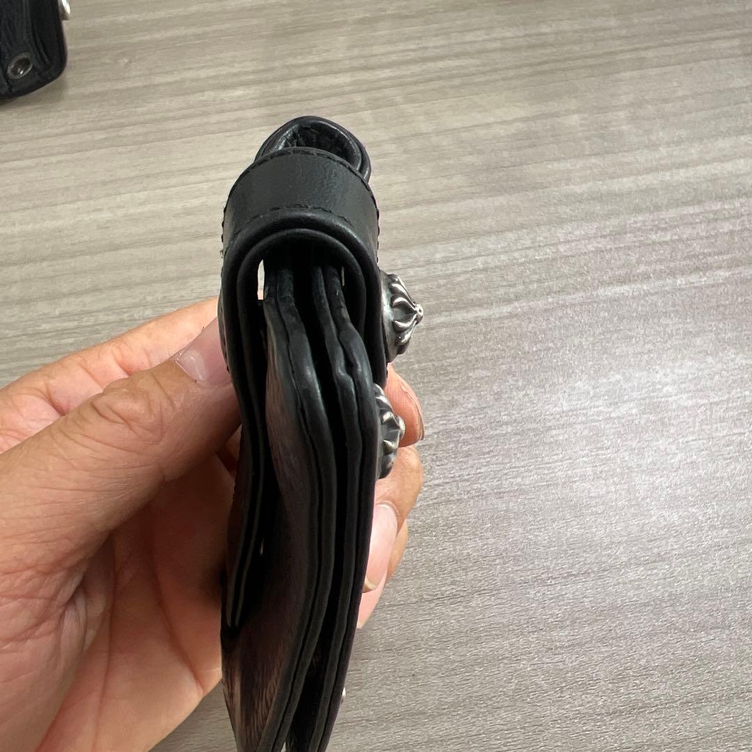 CHROME HEARTS キーケース クロスボール キーリング レザー