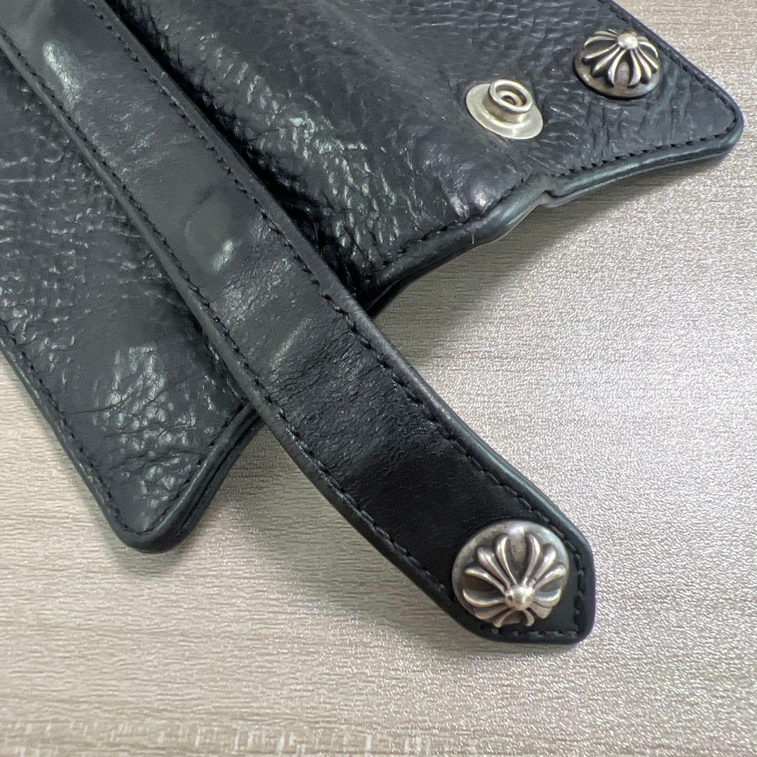 CHROME HEARTS キーケース クロスボール キーリング レザー