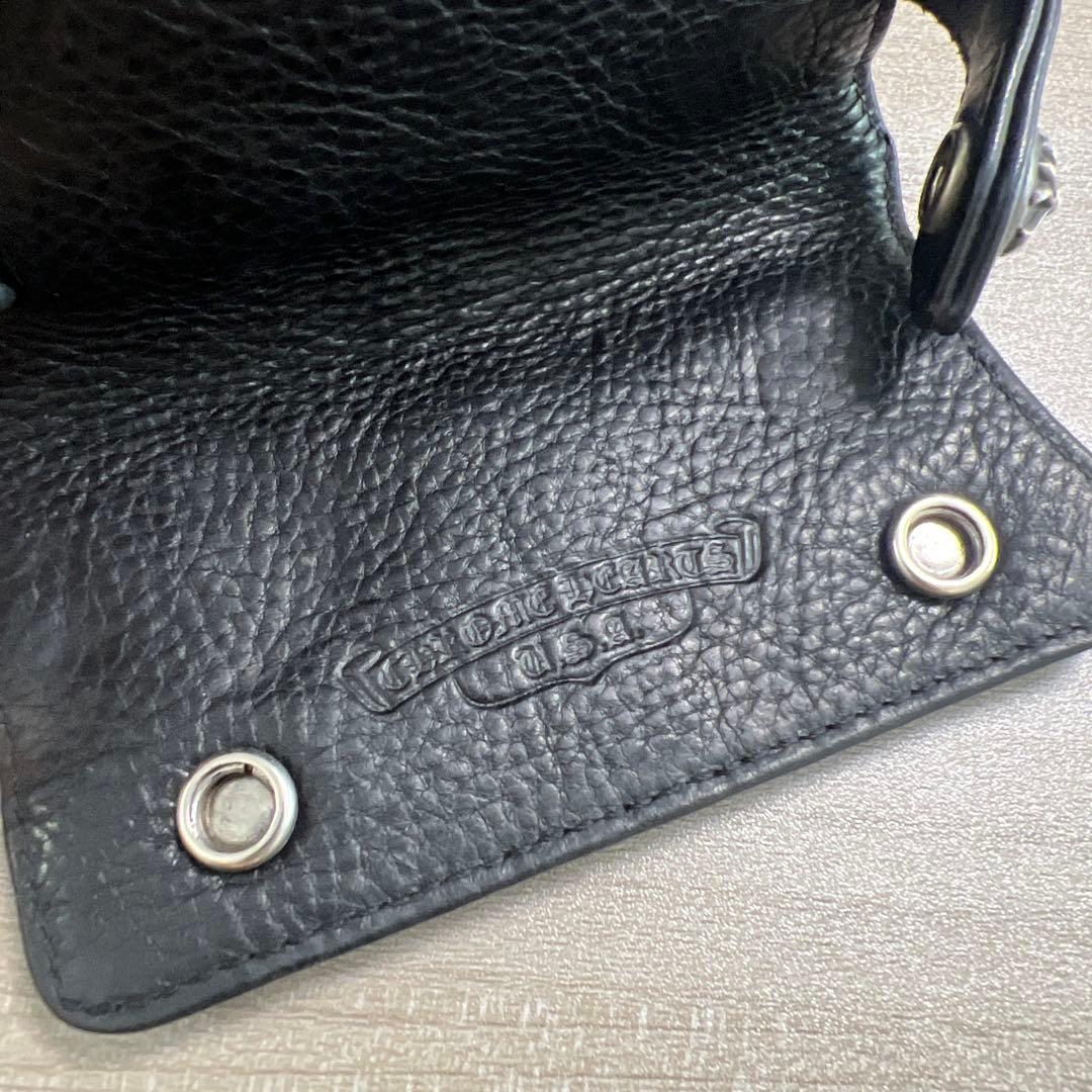 CHROME HEARTS キーケース クロスボール キーリング レザー