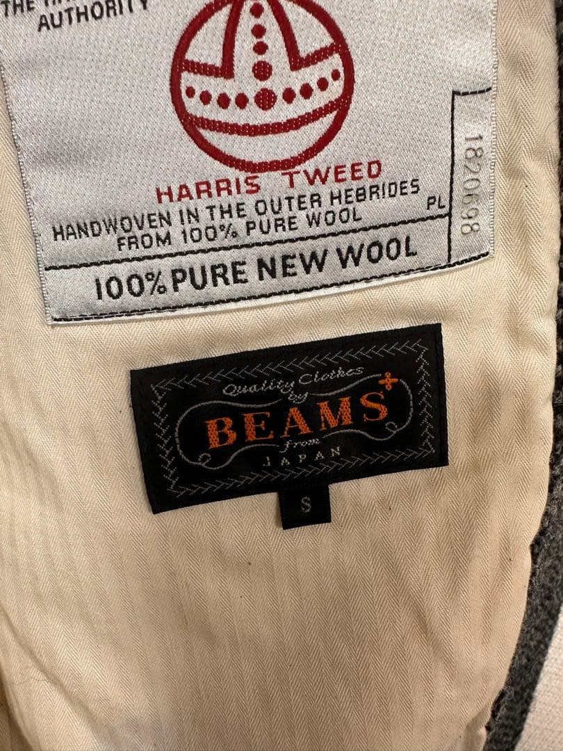 Beamsテーラードジャケット Harris Tweed Sサイズ