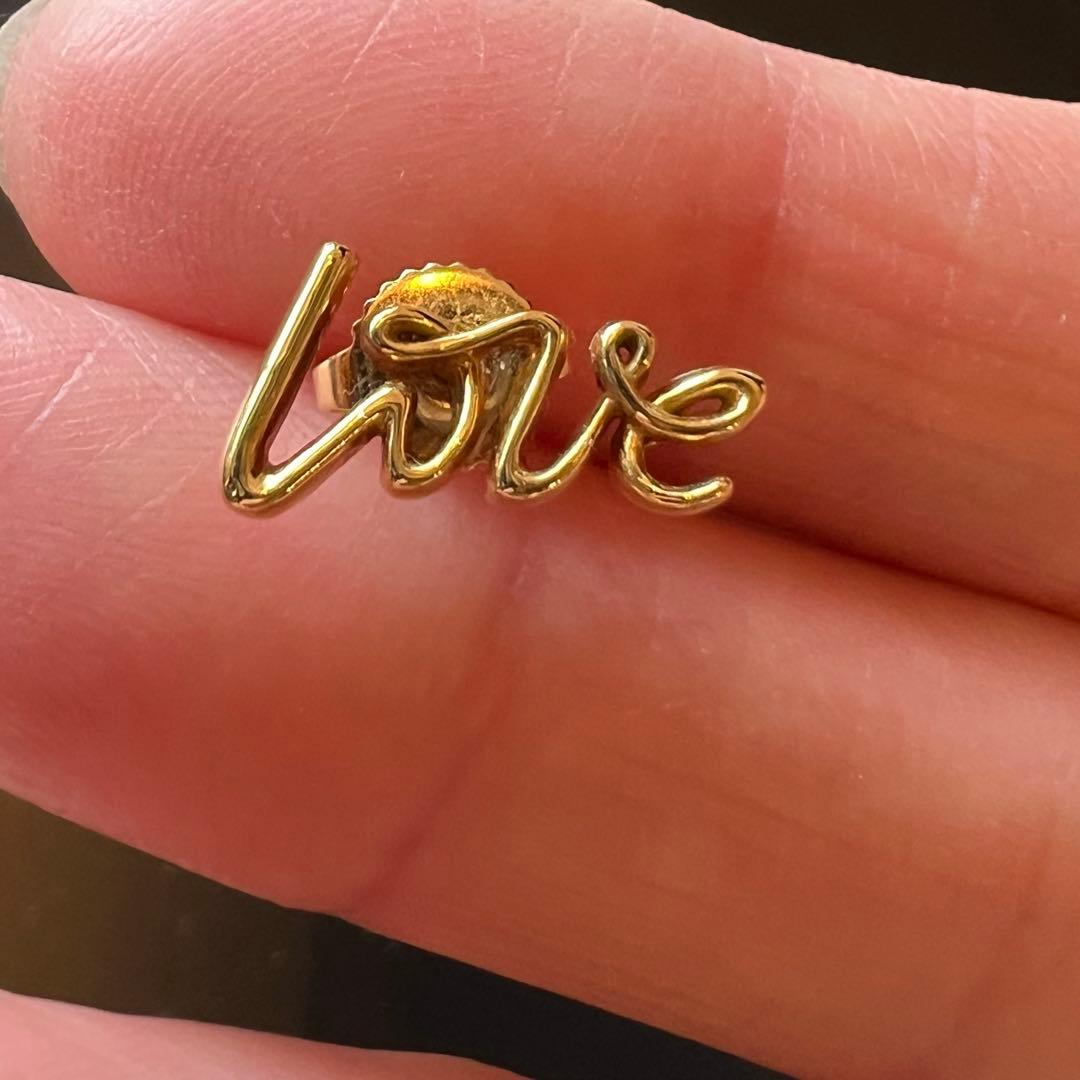 ティファニー　パロマピカソLOVEピアス　イエローゴールド　片耳のみ