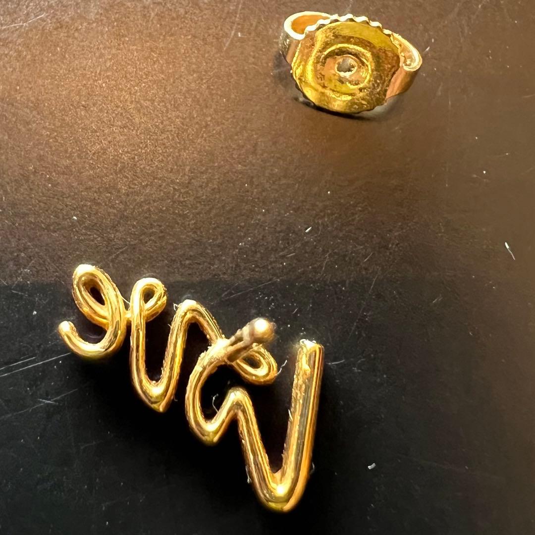 ティファニー　パロマピカソLOVEピアス　イエローゴールド　片耳のみ