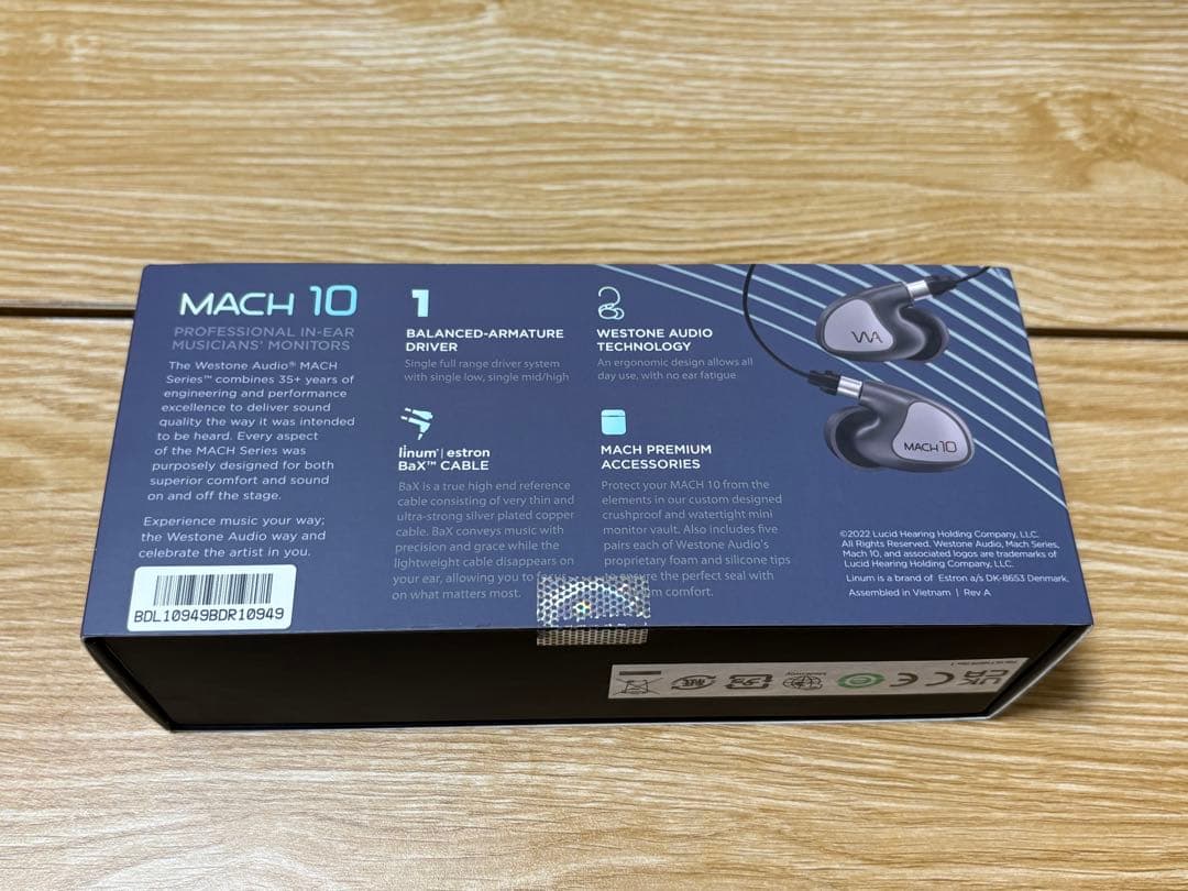 Westone Audio Mach 10 インイヤーモニター