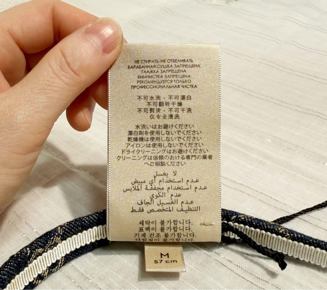 GUCCIグッチ　カチューシャ　ヘアバンド　デニム　未使用タグ付き