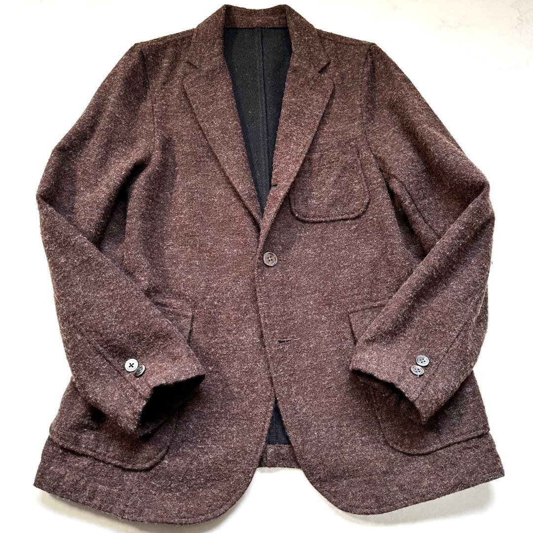 BEAMS＋ ツイードフィールドジャケット メンズ 秋冬 ダークブラウン S