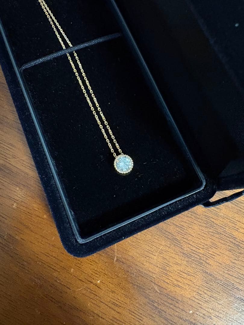 K18YG ダイヤモンド ペンダントネックレス 0.398ct J SI2