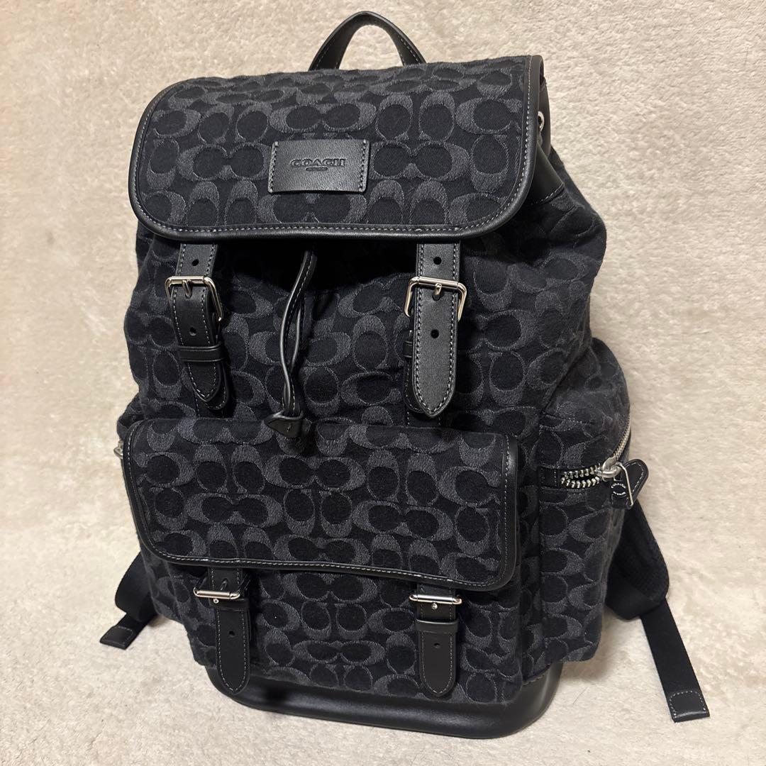 バッグ COACH Sprint Backpack In Signature Denim