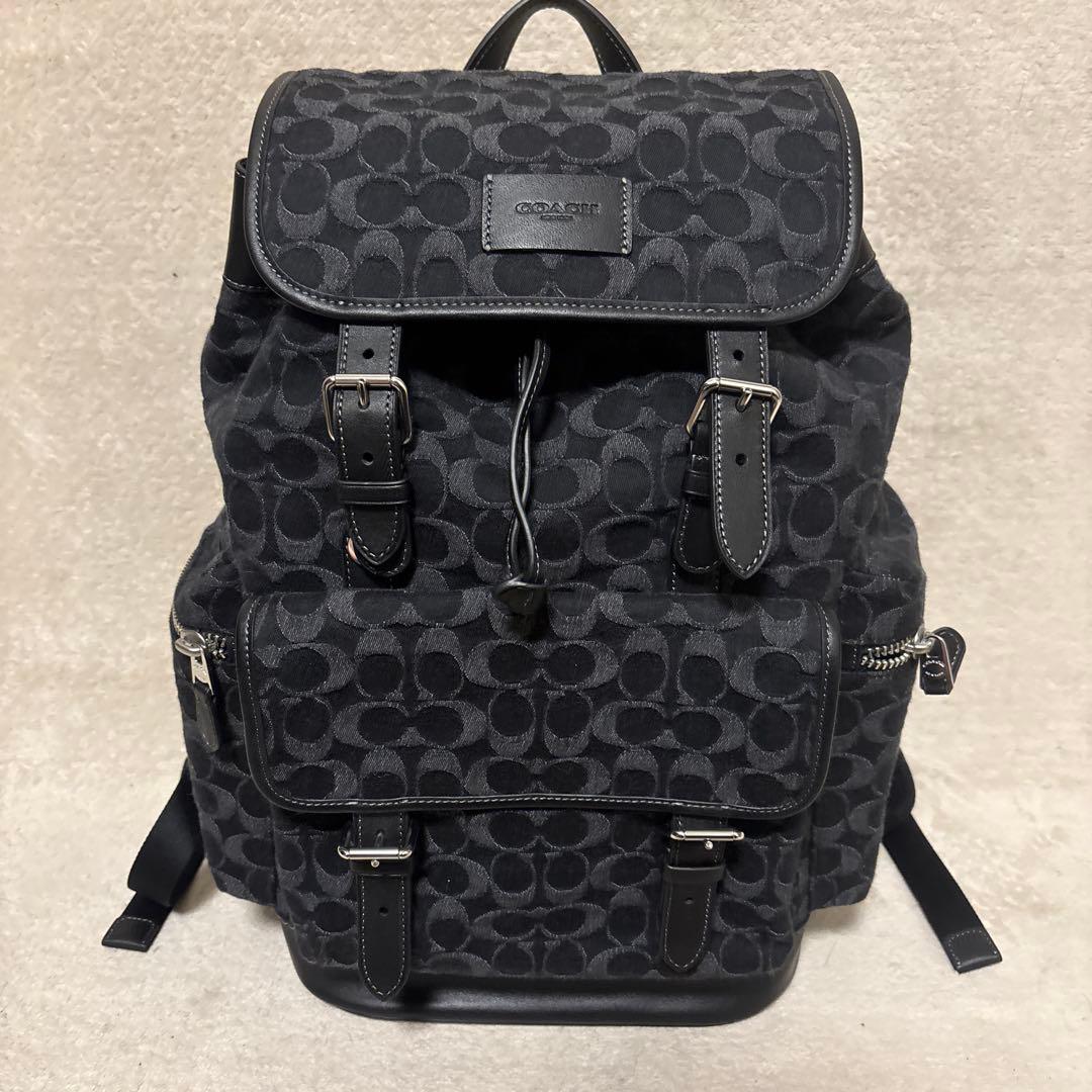 バッグ COACH Sprint Backpack In Signature Denim